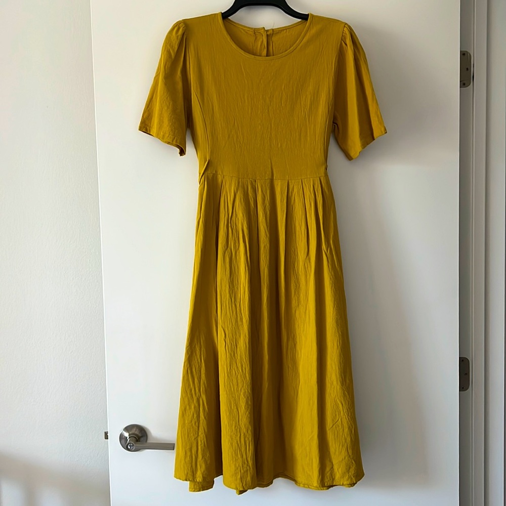 Yellow Midi Dress